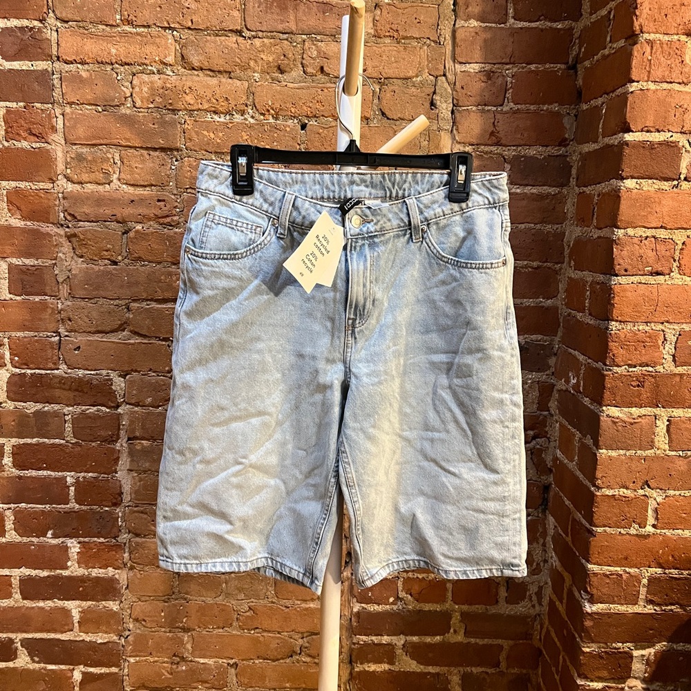 H&M Light Blue Long Jorts